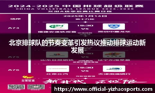 北京排球队的节奏变革引发热议推动排球运动新发展